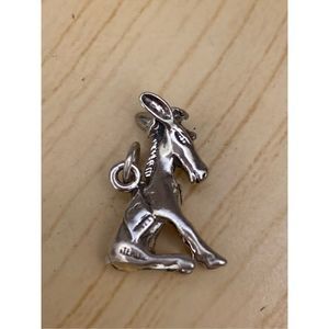 Donkey Sterling Silver Jewelry Charm
